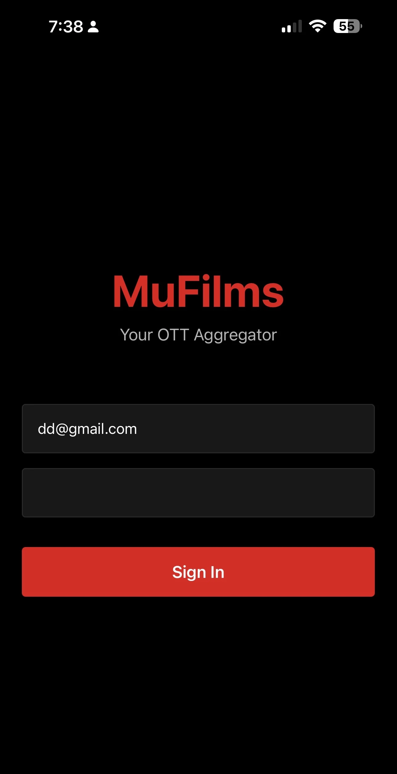 MuFilms cinematic video portfolio app